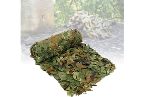 SOULONG Rete Mimetica Camouflage Tela Netto di Oxford Copertura per Auto per Esterni, Camouflage Net per Bar Giardino Campeggio Tempo Libero Feste, 1,5 m x 7 m