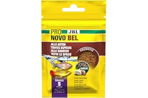 JBL PRONOVO BEL GRANO, główny pokarm dla wszystkich ryb akwariowych 3-10 cm, granulat pokarmu dla ryb, rozmiar S, 20 ml