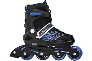 ‎L.A. SPORTS Inliner Skate Soft Kinder Jugend Damen Größenverstellung 5 Größen verstellbar