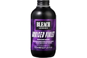 BLEACH LONDON Bruised Violet Color - Semi-Permanent Hair Color, Deep Dramatic Purple, Vegan, Cruelty Free, Temporary Hair Color Cream, 5.07 fl .oz