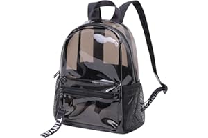 TINYAT olographe Multicolore Transparent Sac à Dos Super Doux PVC Filles Mode Sac à Dos Unisexe Shopping dîner datant