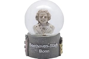 ‎SCHNEEKUGELHAUS Schneekugel Souvenir Beethoven Stadt Bonn | B: 65mm H: 85 mm | Reiseandenken Deutschland Mitbringsel Schüttelkugel Geburtshaus Beethoven | 30066