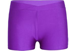 TSSOE Enfant Fille Shorts de Sport Danse Yoga Pantalon de Courte Ballet Culotte de Sport Boxer de Dance Gym Shorty Jogging 2-14 Ans