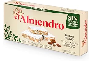 Turron dur aux amandes El Almendro sans sucre ajouté 200 grs
