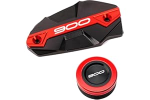 ZESIDIMO Per Kawasaki Z900 Z 900 2017-2024 2023 Accessori Moto Anteriore Posteriore Copertura Serbatoio Liquido Freno Coperchio (Rosso)