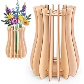 Kaempe Vase pour Fleur 10280 10313, Poteau en Bois pour Bouquet de Fleurs, Tournesol, Flowers, Rose, Orchidee, Botanicals, Tu