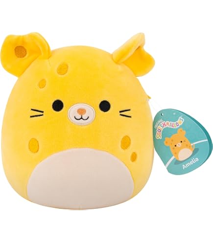 Squishmallows Original Belinda l'ours Bleu Sarcelle de 19,1 cm – Jouet en Peluche Officiel à Collectionner pour Enfants, Jouets en Peluche Mignons pour Filles et garçons à partir de 3 Ans