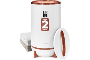 SereneLife calentador de toallas tipo cubeta, Con fragancia personalizable, Towel warmer, Spa, Calientatoallas, Electrico, Para baño, Apagado automatico, Portatil, Para Pijamas, Manta, Bata de baño