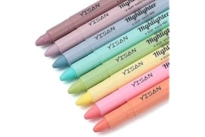 ‎YISAN YISAN Bibel Textmarker, Bibelmarker Stifte, Bibel Highlighter Pastell, Markerstifte Set, 8 Farben,70641