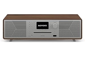 sonoro MEISTERSTÜCK (Gen.2) Kompaktanlage mit CD Player (Airplay, Google Cast, Spotify, FM, DAB+) Walnuss
