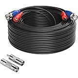 Anlapus 100Ft 30M HD/AHD/TVI Préfabriqué Tout-En-Un Câble BNC Vidéo pour Camera de Surveillance