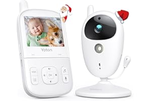 YOTON Baby Monitor 2,7 cala, 1000 mAh Babyphone Wideo, Czujnik temperatury, komunikacja dwukierunkowa, tryb głosowy, mocturne widzenie, YB04