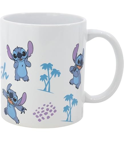 Tazza in ceramica a sublimazione da 325 ml in scatola Stitch