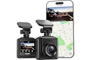 AVYLET Dash Cam WiFi 2K, Support External GPS, Car Camera with APP, Front Dash Camera for Cars, Mini Dashcams with Night Vision, 24 Hours Parking Monitor, G-Sensor