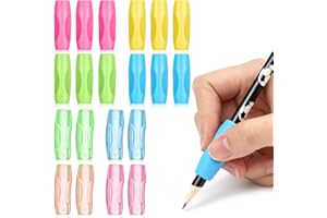 QGGTQG 20 Pezzi Impugnatura Penna, Silicone Impugnatura Matita Bambini, Pencil Grips Ergonomico, Esercizio di Postura di Scrittura, Adatto a Bambini e Adulti