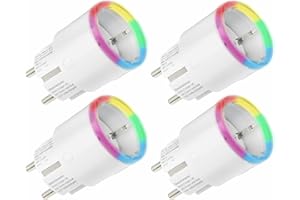 SHELLY WLAN-Steckdose Plug S Gen3, Matter, weiß, 4 Stück