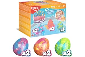 Zimpli Kids 6697 Badebombe, gemischt, 6-Pack Ei