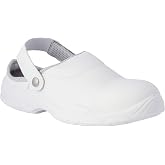 REPOSA Medical Zuecos Sanitarios, Zuecos de Trabajo con Puntera, Parte Superior de Microfibra, Zapatos Sanitarios, Plantilla