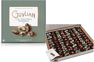 SOOLAR Guylian Belgian Chocolate Sea Shells 1kg - Belgian Chocolates with a Thank You Sticker - Original Pralinè - Pure Cocoa Butter - Gift for Adult