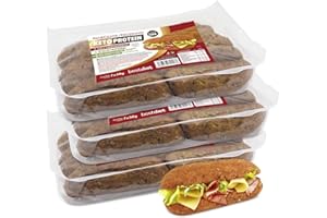 BEST DIET Keto Protein Bestdiet - Panecillos Proteicos Keto, Bajos en Azúcar, Alto en Fibra y Proteínas, con Trigo, Avena, Soja. (Pack de 3 paquetes de 350 g)