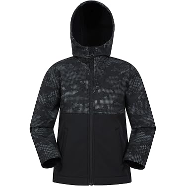 Killtec Veste Softshell Garçon à Capuche - Compressible Hydrofuge - Idéale Plein Air