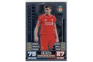 Match Attax Extra 2014/2015 Steven Gerrard Silver Limited Edition 14/15