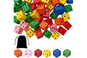 DVBCNME 36 Stück Flüsterwürfel, 2 cm Schaumstoffwürfel in Leuchtenden Farben, Ideal für Matheunterricht und Familien-Spieleabende, Mit Praktischem Aufbewahrungsbeutel