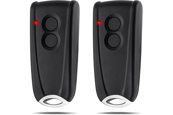 pepape Telecommande Porte de Garage pour EcoStar RSC2-433 RSE2-433 RSZ1-433, pour Hormann Ecostar Liftronic/TUBAUTO EuroPro 500/700/800, pour Portronic D2500/D5000/S4000, 2 Pièces