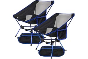 GMYPIC Lightweight Folding Camping Chair for Adults Set of 2, Heavy Duty Portable Folding Chairs Outdoor Compact Garden Chairs for Beach, Picnic, Backpacking, Travel, Hiking and Fishing, Supports 150 kg