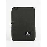 LOS CAJA Premium Tablet &Ccedil;antası ve Organizer - İ&ccedil;i Cepli, Darbe Emici Koruyucu Kılıf (Siyah)