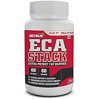 NutriJa ECA Stack - Extra Potent Fat Burner | Ephedra Extract, Yohimbine, Caffeine - 60 Servings