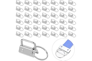 QUOTRE 60 Piezas Llavero Hardware de Muñeca, Llavero de Hardware de Pulsera Metal Clips para Correas Bolsa Correa Clips Bricolaje y Reparar Carteras