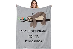 Adolgutty Regalo Nonna, Regalo Nonna Compleanno, Regali per Nonna, Festa Della Mamma Nonna Regalo, Idee Regalo Nonna dai Nipote, Natale Regalo per Nonna Flanella Coperta 130 x 150cm