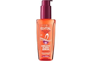 L'OREAL PARIS LOréal Paris Elvital - Silicone-free hair serum, heat protection for long and unruly hair, leave-in hair oil with vegetable proteins and cocoa butter, serum