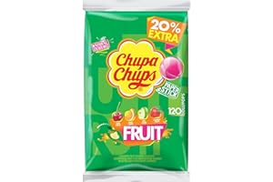 Chupa Chups 120 Lollipops Fruit - 1440g