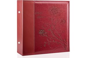 Miaikoe Album photo 10 x 15 cm, pour 1000 photos à enfiler, extra grande capacité, couverture en cuir, peut contenir 1000 photos horizontales et verticales, 10 x 15 cm, paysage pour mariage, famille,