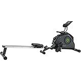Tunturi Cardio Fit R30 Vogatore per Casa - sistema magnetico con Computer di Allenamento - Pieghevole - Nero