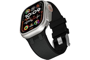 RoYiio Zapasowy pasek kompatybilny z Apple Watch Ultra 1/2, 49 mm, sportowy, silikonowy pasek do iWatch Series 9/8/7, 45 mm, Series 6/5/4/SE 44 mm, Series 3/2/1, 42 mm