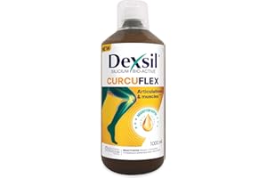 Dexsil – Curcuflex – Combinaison de Bioactivated Silicium et de curcumine pour la souplesse des articulations et des muscles – Complément alimentaire sous forme de solution buvable – 1 L