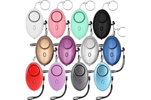KOSIN Safe Sound Personal Alarm, 12 Packs 140DB Personal Security Alarm Keychain with LED Lights, Emergency Safety Alarm for Women, Men, Children, Elderly