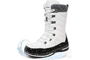 Geweo Stivali Neve Donna Invernali Impermeabili Scarpe Invernali Termici con Fodera Calda Comode Scarpe Neve Antiscivolo Scarponi Neve 37-42EU(Se Hai i Piedi Larghi, Scegli una Taglia Più Grande)