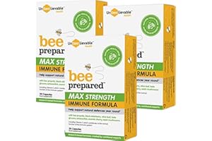 Unbeelievable Health Bee Prepared Max Strength Immune System Formula - Created by Nutritional Experts - Contains Bee Propolis, Elderberry and More – Immunity Support Supplement