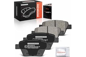 Frankberg Brake Pad Set incl. 4x Pads Rear Compatible with Golf VI 5K1 Golf VI Variant AJ5 Yeti 5L T.o.u.r.a.n 1T3 T.o.u.r.a.n 1T1 1T2 Replace# JZW698451Q