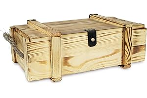 Kistenkolli Altes Land Weinkiste 2er geflammt inkl. Holzwolle/Holzkiste/Geschenkbox/Aufbewahrungsbox/Überraschungskiste/Weinbox/Hochzeitskiste (2er Weinbox)