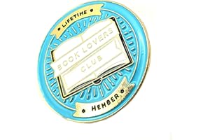 SNS COMPONENTS Lifetime Book Lovers Club Badge à épingle en métal émaillé Bleu, Métal
