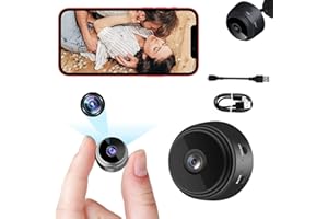 SHINEHALO Mini Wireless Camera for Home, Security Nanny Surveillance Camera WIFI Tiny Portable Cam Monitor HD 1080P Indoor and Outdoor with Night Vision Motion Detection