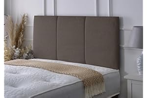 SERENITY HEADBOARDS Alton Padded Paneled Divan Bed Headboard | Chenille Fabric Headboards for 5ft King Size Bed Frame | Elegant design with wooden material headboards for beds (Charcoal, 5ft King Height-20inch)