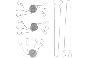 MerryNine Lot de 10 chaînes à prisme suspendues de 45,7 cm avec crochet pour décoration de prisme en verre, décoration en verre DIY (10 pièces)