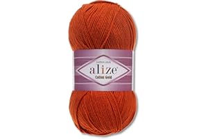 Frida's Wollhaus Alize 100 g Cotton Gold lana de verano, hilo de algodón Amigurumi 65 colores (36 | Terracota)