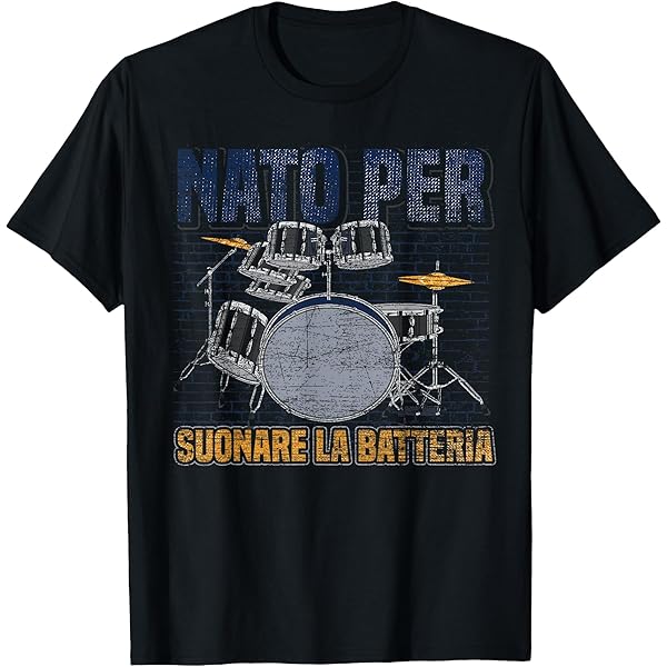 Maglietta Batterista T-Rex - Regalo Per Musicisti E Appassionati Drummers - Foto 4
